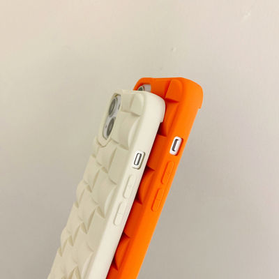 IPhone 15 Pro Max Mobile Phone Case TPU Three-dimensional Magic Cube Woven Pattern X Apple 14 Anti-fall Thr