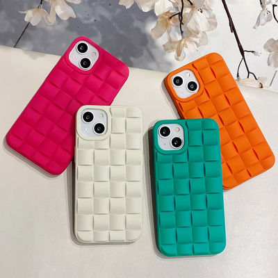 IPhone 15 Pro Max Mobile Phone Case TPU Three-dimensional Magic Cube Woven Pattern X Apple 14 Anti-fall Thr